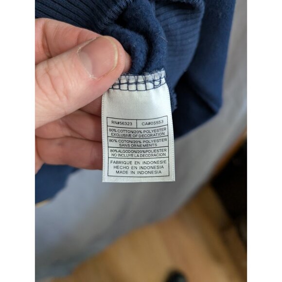 Nike Team Full Zip Sweater Jacket West Virginia Mountaineers Size XL WVU Cotton - Picture 4 of 16